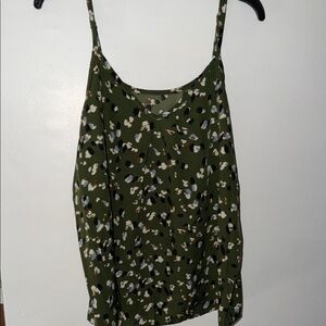 Stylish Green Cheetah-like Pattern Women's Top